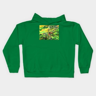 Red-lored Parrots Kids Hoodie